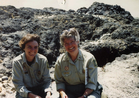Me and Phyllis Steeves, Siuslaw National Forest's Head Archaeologist circa 1994