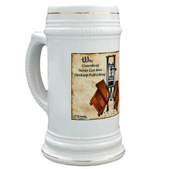 Gutenberg Beer Stein