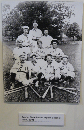 Asylum Baseball team in 1901