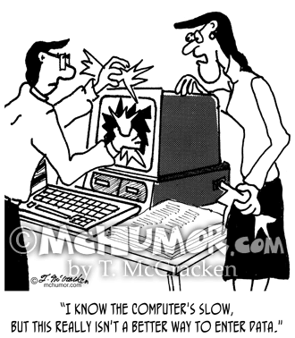 funny computer cartoon