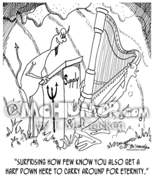 6525 Harp Cartoon