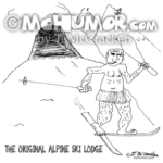 0263 Skiing Cartoon
