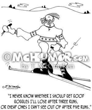 4732 Skiing Cartoon