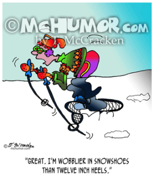 7501 Snowshoe Cartoon