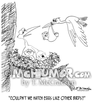 0604 Stork Cartoon