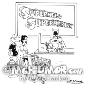 1353 Supermarket Cartoon