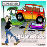 7951 Compact Car Cartoon