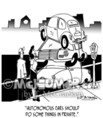 9474 Autonomous Car Cartoon