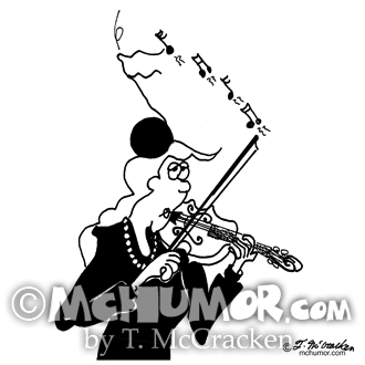Violin Cartoon 2178