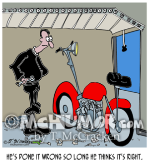 Biker Cartoon 9679