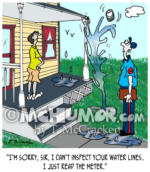 Meter Reader Cartoon 9692